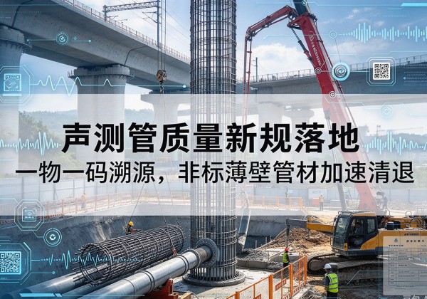 新津声测管质量新规落地，一物一码溯源，非标薄壁管材加速清退
